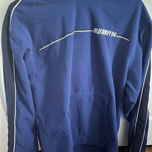 Old Navy Blue Sweatshirt with White Accents